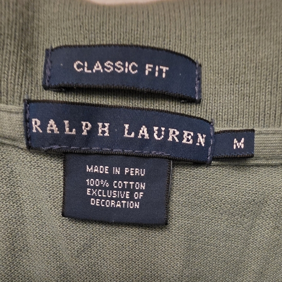 Ralph Lauren Women's Jade Green Classic Fit Polo ~ Size Medium - Picture 4 of 9
